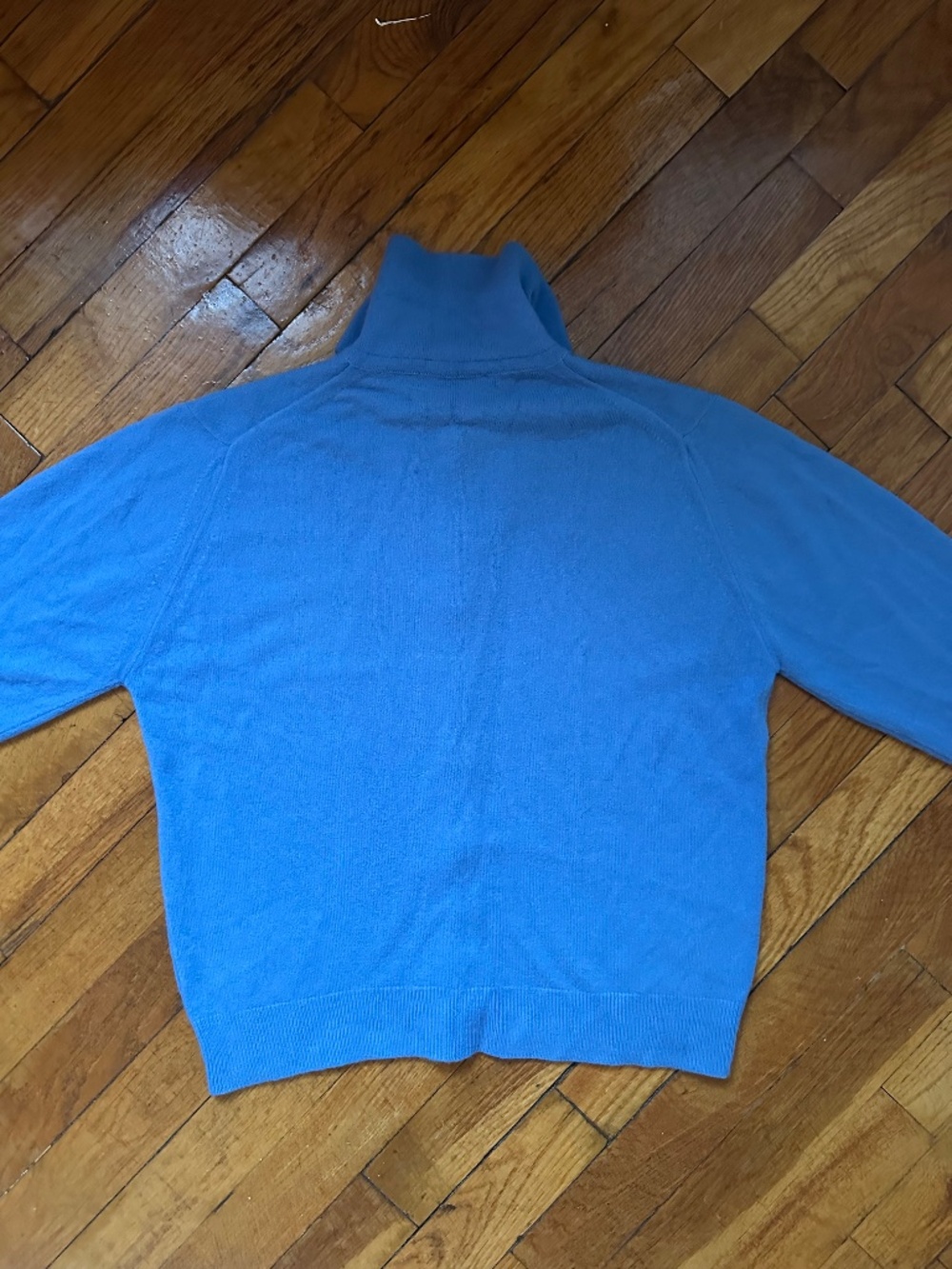 Blue Polo-Collar Cardigan Sweater - Women - Picture 4 of 5